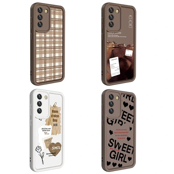 Galaxy S21 FE Kılıf Kamera Korumalı Baskılı Arka Yüzey Zore Klas Kapak - Resim 9