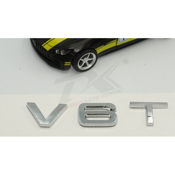 Audi V6 T 3M 3D Bagaj Logo Amblem Orjinal Ürün - 4