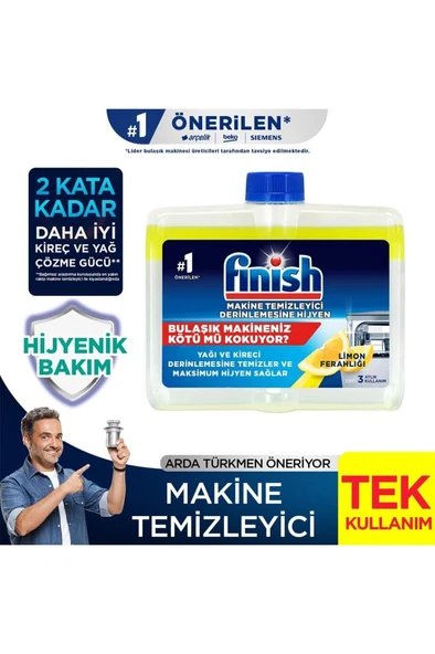 Finish Bulaşık Makinesi Temizleyici Sıvı 250 ml Limon - 1