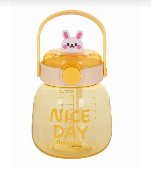 Sevimli Tavşanlı Matara (1100 ML) ÇIKARTMA HEDİYELİ - 2