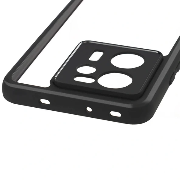 Xiaomi Mi 13T Pro Kılıf Kamera Korumalı Şeffaf Arka Yüzey Zore New Roll Kapak - Resim 6