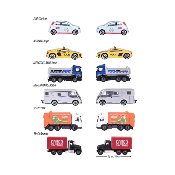 8503000002 City Premium Vehicles 6-asst - Resim 3