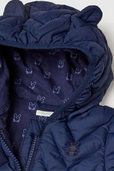 United Colors of Benetton Kız Bebek 2WU0AN00W-25K Mont Lacivert - Resim 3