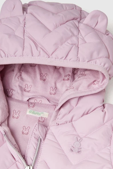 United Colors of Benetton Kız Bebek 2WU0AN00W-25K Mont Lila - Resim 3