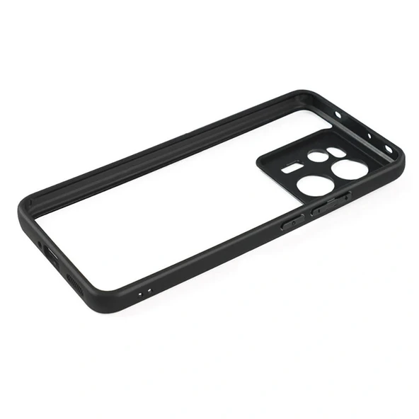 Xiaomi Mi 13T Pro Kılıf Kamera Korumalı Şeffaf Arka Yüzey Zore New Roll Kapak - Resim 4