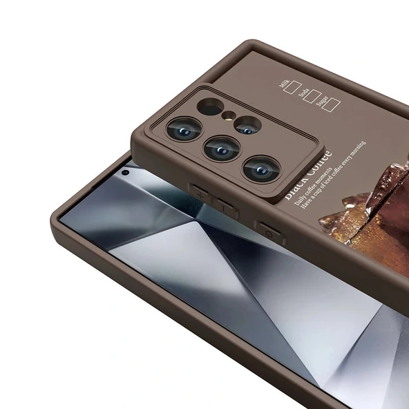 Galaxy S24 Ultra Kılıf Kamera Korumalı Baskılı Arka Yüzey Zore Klas Kapak - Resim 6