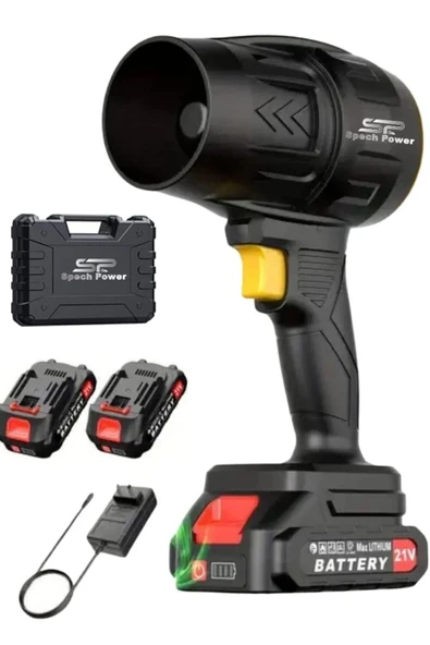 X2 Akülü Taşıma Çantalı Hava Yaprak Toz Su Üfleme & Benzinli 2,1 HP Zincirli Ağaç Motoru - 2