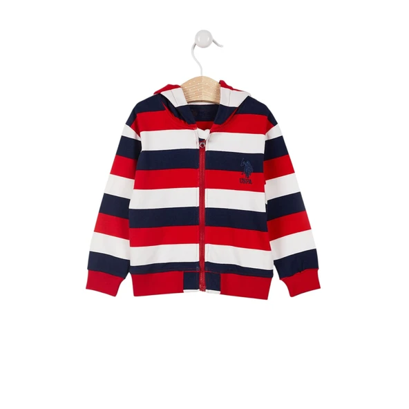 Lisanslı Striped Erkek Bebek Kapüşonlu Hırka - 13