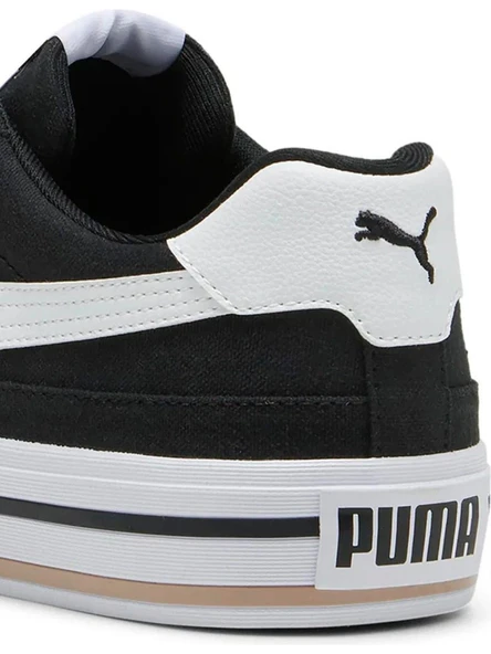 Puma Court Clasisc Vulc F5 396353-03 Siyah-Beyaz Erkek Günlük Sneaker - Resim 5
