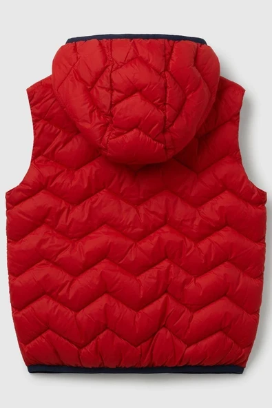 United Colors of Benetton Erkek Bebek 2TWDGJ00G-25K Yelek Kırmızı - 2
