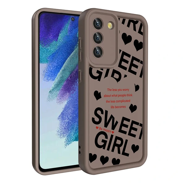 Galaxy S21 FE Kılıf Kamera Korumalı Baskılı Arka Yüzey Zore Klas Kapak - Resim 4