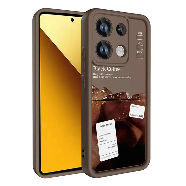 Xiaomi Redmi Note 13 Pro 4G Kılıf Kamera Korumalı Baskılı Arka Yüzey Zore Klas Kapak - Resim 2