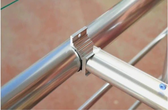 Alüminyum Balkon Çamaşırlık Balkon Demiri Çamaşır Askısı Yuvarlak Korkuluklar Için - 4