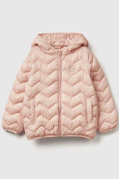 United Colors of BenettonKız Bebek 21INGN02Z-25K Mevsimlik Mont Açık Pembe ürün görseli 1