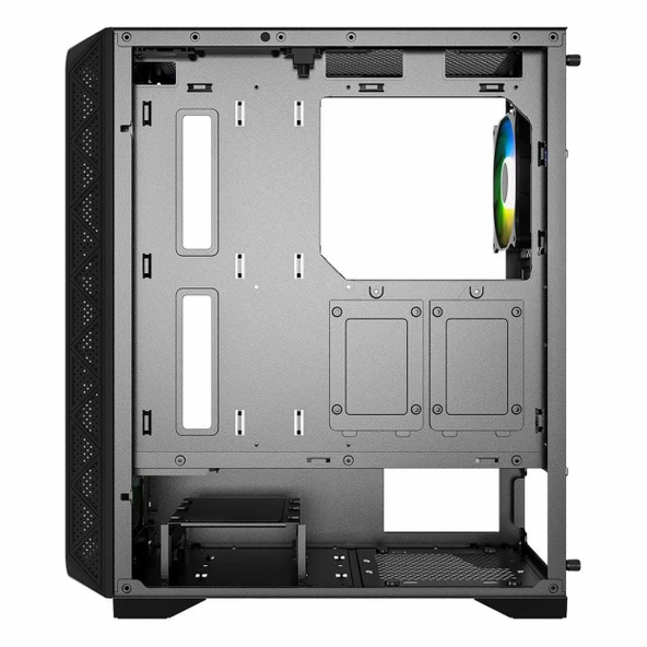 PowerBoost PB-PS5846B 600W 80+ USB 3.2 LED ATX Mid Tower Siyah Kasa - Resim 4