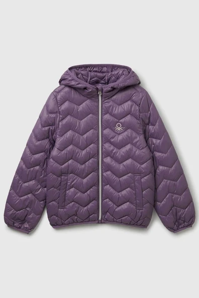 United Colors of Benetton Kız Çocuk 21INCN04U-25K Mevsimlik  Mont Mor ürün görseli 1