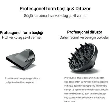Arzum AR5004 Bellissima Profesyonel 2200 W Saç Kurutma Makinesi - 3