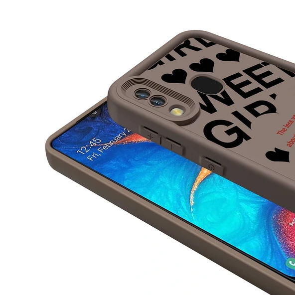 Galaxy A20 Kılıf Kamera Korumalı Baskılı Arka Yüzey Zore Klas Kapak - Resim 8