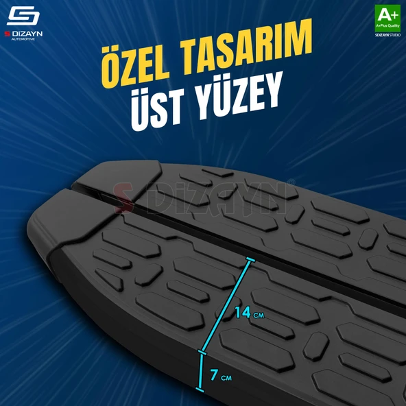 S-Dizayn Volvo XC90 2 Evo Siyah Yan Basamak 193 Cm 2015 Üzeri - 3
