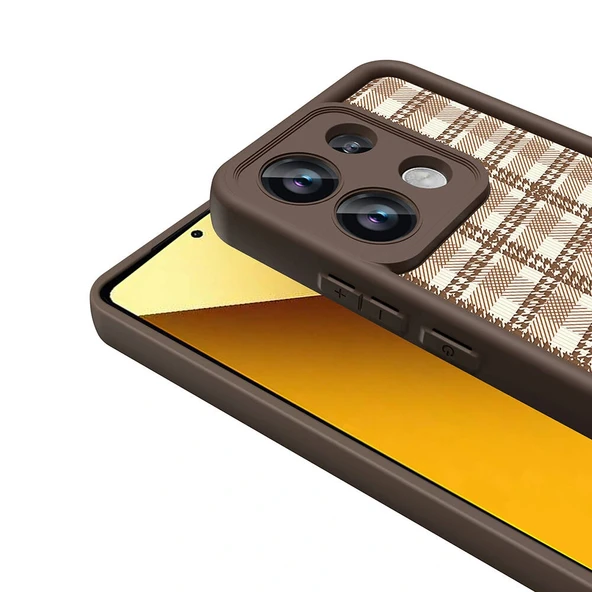 Xiaomi Redmi Note 13 Pro 4G Kılıf Kamera Korumalı Baskılı Arka Yüzey Zore Klas Kapak - Resim 8