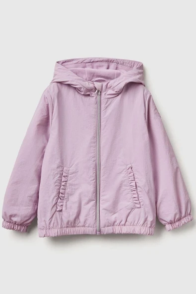 United Colors of Benetton Kız Bebek 2IGGGN03U-25KB Yağmurluk Lila ürün görseli 1