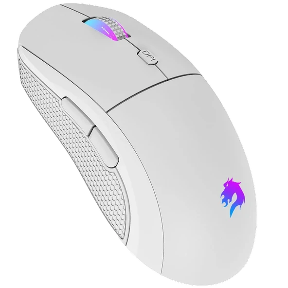GameBooster GB-M11W Dire RGB 12.800 DPI Beyaz Kablolu Gaming Mouse - Resim 2