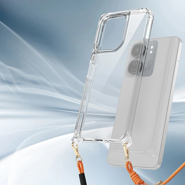 Xiaomi Poco C65 Kılıf Airbagli Takılabilir Askı Aparatlı Zore Snap Silikon Kapak - 8