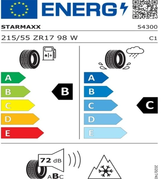 Starmaxx 215/55 ZR17 TL 98W REINF. MAXX OUT ST582 Oto Dört Mevsim Lastiği (Üretim Tarihi:2025) - Resim 2