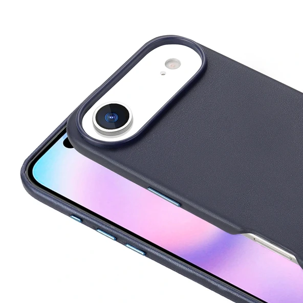Apple iPhone 17 Air Kılıf M-safe Şarj Özellikli PU Deri Görünümlü Zore Kupra Kapak - 9