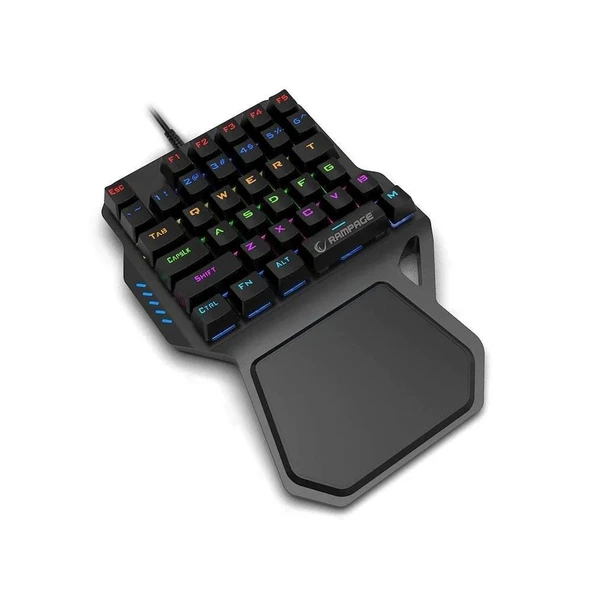 Rampage Palm KB-R77 Blue Switch Kablolu Mekanik Oyuncu Klavyesi - 2