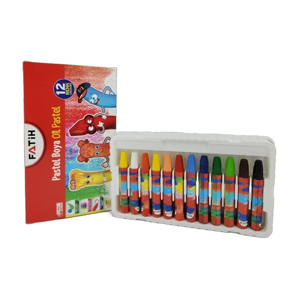 FATİH PASTEL BOYA 12 RENK KİNG SİZE