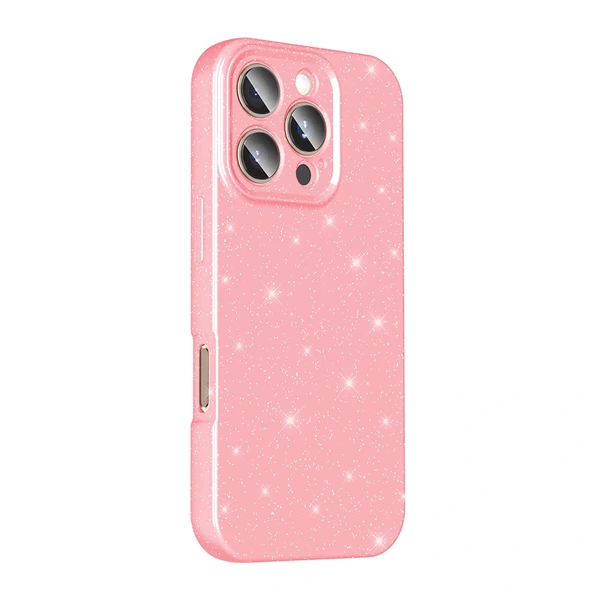 Apple iPhone 16 Pro Max Kılıf Kamera Korumalı Simli Lüks Zore Koton Kapak - Resim 2