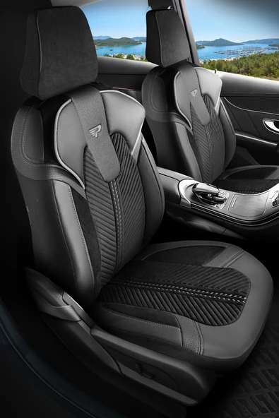 Panda Kılıf PANDA MONTE CARLO SERİSİ VELOR KADİFE KUMAŞ OTO KOLTUK KILIFI - TAM SET - Resim 8