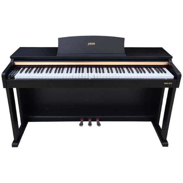 Jwin Sapphire SDP-216 Çekiç Aksiyonlu 88 Tuşlu Dijital Piyano - Siyah - 1