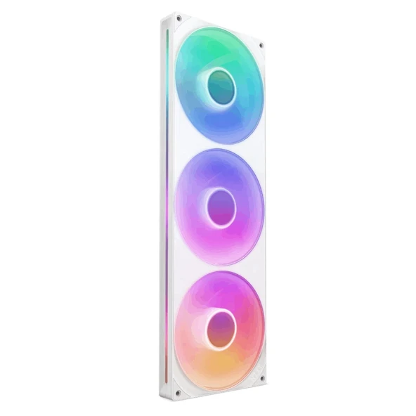 NZXT F420 RGB Core RF-U42HF-W1 420mm Beyaz Fan ürün görseli 1