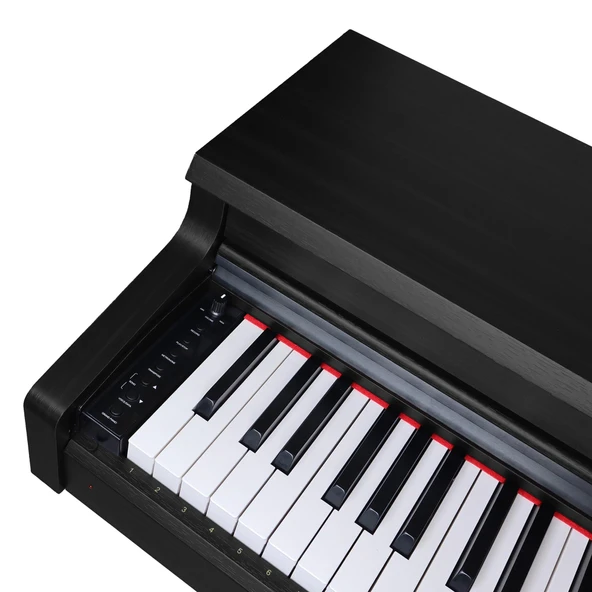 Jwin Sapphire SDP-380 Çekiç Aksiyonlu 88 Tuşlu Dijital Piyano + Tabure - Siyah - 4