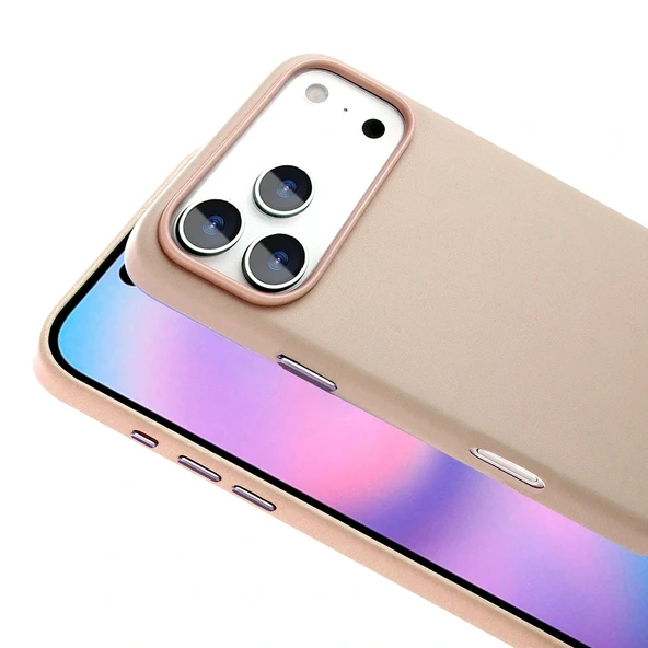 Apple iPhone 17 Pro Kılıf M-safe Şarj Özellikli PU Deri Görünümlü Zore Kupra Kapak - 8