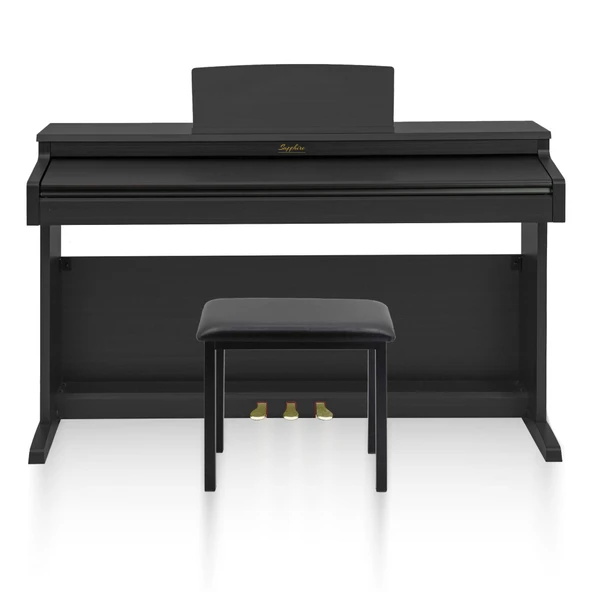 Jwin Sapphire SDP-380 Çekiç Aksiyonlu 88 Tuşlu Dijital Piyano + Tabure - Siyah - 2