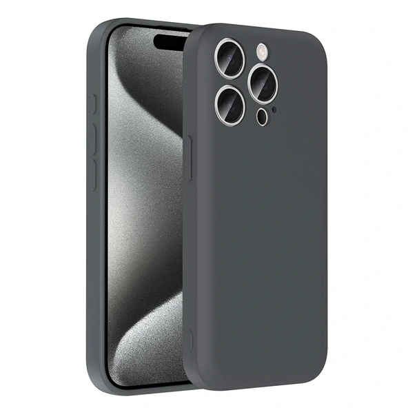 Apple iPhone 15 Pro Kılıf Kamera Korumalı Kartlık Hazneli Zore Vitra Kapak ürün görseli