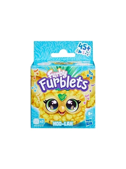 Furby Furblets Hoo-Lah Mini Friend, 45+ Ses ve Müzik, 6 Yaş ve Üstü Için Elektronik Peluş - Resim 3
