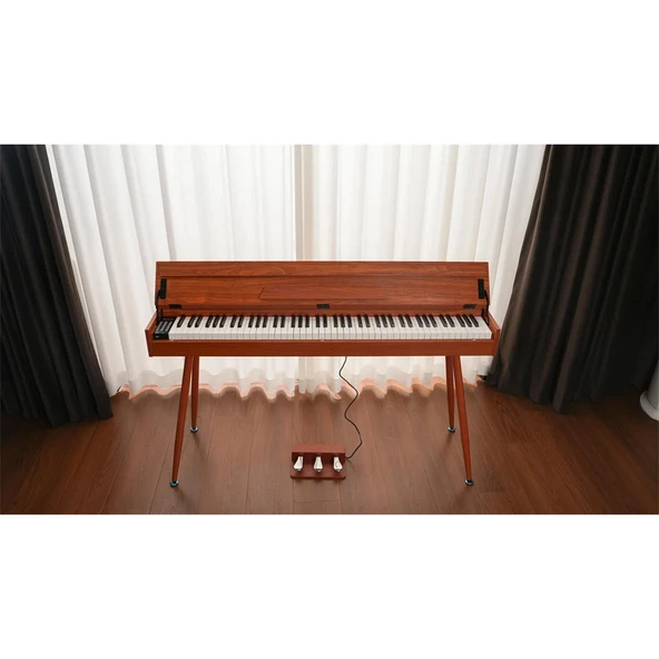 Jwin Sapphire SDP-115 Çekiç Aksiyonlu 88 Tuşlu Dijital Piyano - Kahve - 5