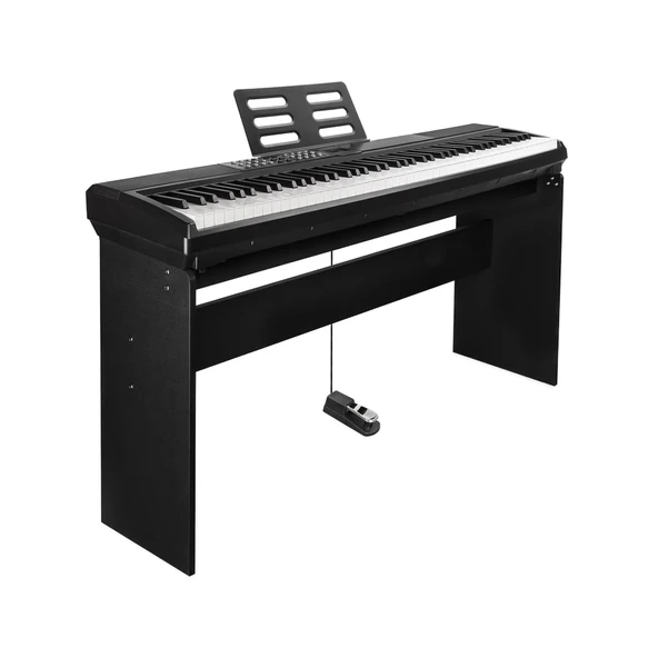 Jwin Sapphire SDP-112 Çekiç Aksiyonlu 88 Tuşlu Dijital Piyano Kulaklık Taşıma Çantası Hediyeli - 2