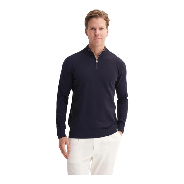 Premium CoursPoun Slim Fit Yarım Balıkçı Kazak-33250 - Resim 6