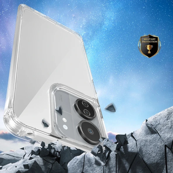 Xiaomi Redmi 13C Kılıf Airbagli Takılabilir Askı Aparatlı Zore Snap Silikon Kapak - 6