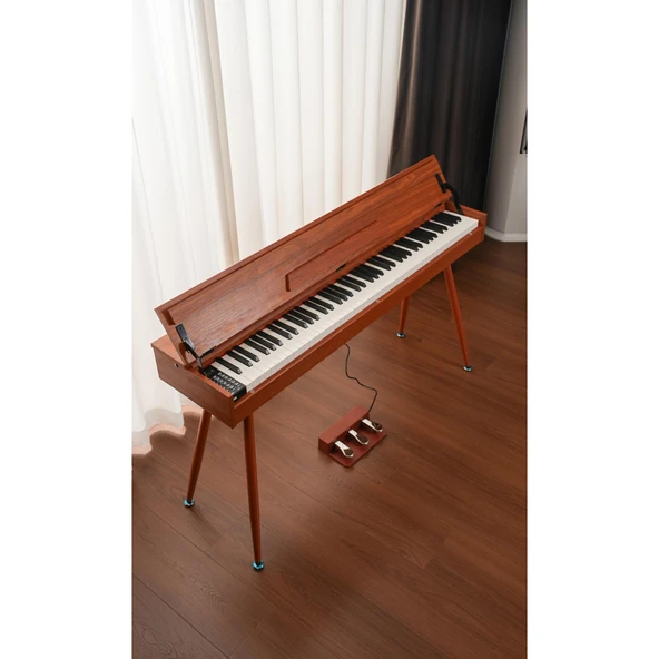 Jwin Sapphire SDP-115 Çekiç Aksiyonlu 88 Tuşlu Dijital Piyano - Kahve - 4