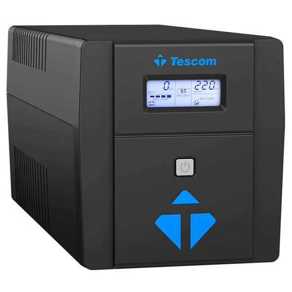 TESCOM LEO 1000VA 5/10 dk (2x12V 7AH Akü) Line Interactive UPS - 2