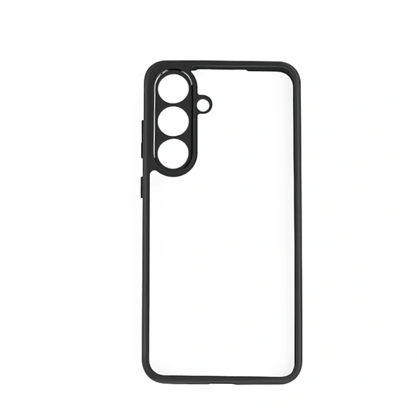 Galaxy S25 FE Kılıf Kamera Korumalı Şeffaf Arka Yüzey Zore New Roll Kapak - 1