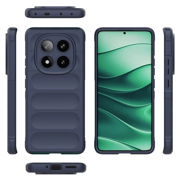 Xiaomi Redmi Note 14 Pro 5G Kılıf Esnek TPU Oyuklu Arka Yüzey Tasarımlı Zore Etnik Silikon Kapak - 2