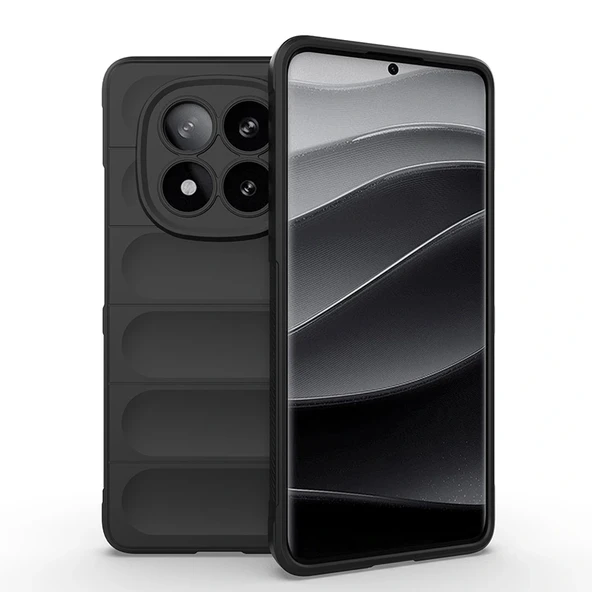 Xiaomi Redmi Note 14 Pro Plus Kılıf Esnek TPU Oyuklu Arka Yüzey Tasarımlı Zore Etnik Silikon Kapak - 1