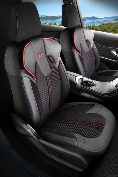 Panda Kılıf PANDA MONTE CARLO SERİSİ VELOR KADİFE KUMAŞ OTO KOLTUK KILIFI - TAM SET - Resim 5